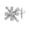 Kapcsolószekrény kulcs multifunkciós 10profil 2keresztkulcs 2bit 92mm univerzális TwinKey KNIPEX - 001101