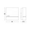 Alkonykapcsoló kültéri 95x95x38mm 1-75lx 1z 1000W falonkívüli műanyag fehér NightmatIQ STEINEL - 066147