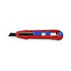 Behúzható pengéjű kés (sniccer) univerzális 165mm-hossz egyenes CutiX KNIPEX - 9010165BK