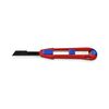 Behúzható pengéjű kés (sniccer) univerzális 165mm-hossz egyenes CutiX KNIPEX - 9010165BK