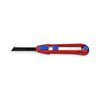 Behúzható pengéjű kés (sniccer) univerzális 165mm-hossz egyenes CutiX KNIPEX - 9010165BK