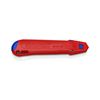 Behúzható pengéjű kés (sniccer) univerzális 165mm-hossz egyenes CutiX KNIPEX - 9010165BK