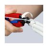 Elektronikai finomvágó fogó max.d0,2/1,6mm  nyitórugós piros-kék normál 150mm x szigetelt Slim Knips KNIPEX - 7861150