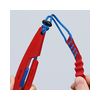 Elektronikai finomvágó fogó max.d0,2/1,6mm  nyitórugós piros-kék normál 150mm x szigetelt Slim Knips KNIPEX - 7861150