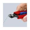 Elektronikai finomvágó fogó max.d0,2/1,6mm  nyitórugós piros-kék normál 150mm x szigetelt Slim Knips KNIPEX - 7861150