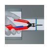 Elektronikai finomvágó fogó max.d0,2/1,6mm  nyitórugós piros-kék normál 150mm x szigetelt Slim Knips KNIPEX - 7861150