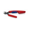 Elektronikai finomvágó fogó max.d0,2/1,6mm  nyitórugós piros-kék normál 150mm x szigetelt Slim Knips KNIPEX - 7861150
