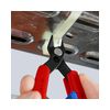 Elektronikai finomvágó fogó max.d0,2/1,6mm  nyitórugós piros-kék normál 150mm x szigetelt Slim Knips KNIPEX - 7861150