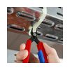 Elektronikai finomvágó fogó max.d0,2/1,6mm  nyitórugós piros-kék normál 150mm x szigetelt Slim Knips KNIPEX - 7861150