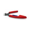 Elektronikai finomvágó fogó max.d0,2/1,6mm  nyitórugós piros-kék normál 150mm x szigetelt Slim Knips KNIPEX - 7861150