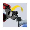 Elektronikai finomvágó fogó max.d0,2/1,6mm  nyitórugós piros-kék normál 150mm x szigetelt Slim Knips KNIPEX - 7861150