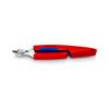 Elektronikai oldalcsípő fogó 56HRC max.d1,3mm nyitórugós piros-kék normál 150mm Slim Knips KNIPEX - 7803150