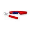 Elektronikai oldalcsípő fogó 56HRC max.d1,3mm nyitórugós piros-kék normál 150mm Slim Knips KNIPEX - 7803150