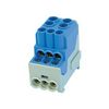 Elosztóblokk 100A kék 6x10+2x25mm2 csavaros kalapsínre UVB100-N LEIPOLD - 080010-1-4