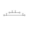 Emeletes sorkapocs TS35 22A 800V bézs 2.5mm2/érvéghüvely rugószorításos S2T 2.5 Weidmüller - 2902380000