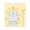 Fogyasztásmérő alátéttábla 1fázisú mérőhöz 32A 240mmx 155mmx szürke TL 1F Z.U.P. Emiter - 9171524