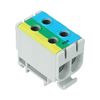 Fővezetéki leágazókapocs 160A/1000VAC 2x2x6-50mm2 Al/Cu kék-zöld/sárga 1P 50mm2 TRACON - FLEAL-50/2KZS