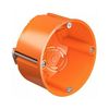 Gipszkarton szerelvénydoboz 1-es kerek 68mm-átmérő műanyag narancs csavarral O-range KAISER - 9063-32