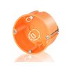 Gipszkarton szerelvénydoboz 1-es kerek 68mm-átmérő narancs műanyag csavarral E115 F-TRONIC - 7350094