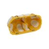 Gipszkarton szerelvénydoboz gumis 2-es ovális 138mmx 68mm x műanyag sárga csavarral KPL KOPOS - KPL 64-50/2LD_NA