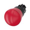 Vészgomba nyomófej műanyag d22 40mm-fej piros reteszelt húzó nyugtázás SIRIUS ACT SIEMENS - 3SU1000-1HA20-0AA0