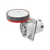 Ipari dugalj beépíthető 3P+N+E 400V(50+60Hz) piros ferde 63A IP67 műanyag IEC309HP GEWISS - GW63254H