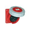 Ipari dugalj beépíthető 125A 5P 400V(50+60Hz) piros ferde IP67 műanyag 6h-pozíció csavaros PCE - 445-6
