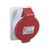 Ipari dugalj beépíthető 4P 400V(50+60Hz) piros ferde 16A IP44 műanyag PratiKa Schneider - PKF16F434