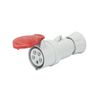 Ipari dugalj lengő 3P+N+E 16A 380-415V(50+60Hz) piros egyenes IP44 műanyag IEC309HP GEWISS - GW62009H