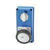 Ipari dugalj ráépíthető 3P+N+E mechanikai reteszelés 32A IP67 500V(50+60Hz) fekete műanyag 7h-pozíció IB GEWISS - GW66322N