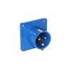 Ipari dugvilla 2P+E beépíthető 16A 3P 230V(50+60Hz) kék műanyag egyenes csavaros PCE - 613-6