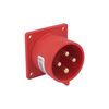 Ipari dugvilla 3P+E beépíthető 32A 4P 400V(50+60Hz) piros műanyag egyenes csavaros PCE - 624-6
