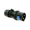 Ipari dugvilla lengő 2P+E 32A 230V(50+60Hz) kék IP44 műanyag csavaros 6h-pozíció Midnight PCE - 023-6x