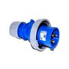 Ipari dugvilla lengő 2P+E 32A 3P 230V(50+60Hz) kék IP67 műanyag csavaros 6h-pozíció Shark PCE - 0232-6