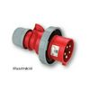 Ipari dugvilla lengő 3P+E 16A 4P 400V(50+60Hz) piros IP67 műanyag csavaros 6h-pozíció Shark PCE - 0142-6