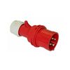 Ipari dugvilla lengő 3P+E 32A 4P 400V(50+60Hz) piros IP44 műanyag csavaros 6h-pozíció Shark PCE - 024-6