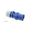 Ipari dugvilla lengő 3P+N+E 16A 5P 230V(50+60Hz) kék IP44 műanyag csavaros 9h-pozíció Shark PCE - 015-9