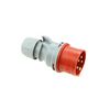 Ipari dugvilla lengő 3P+N+E 16A 5P 400V(50+60Hz) piros IP44 műanyag 6h-pozíció Turbo Shark PCE - 015-6tt