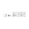 Ipari dugvilla lengő 3P+N+E 63A 400V(50+60Hz) piros IP67 műanyag csavaros Power Twist PCE - 035-6