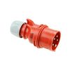 Ipari dugvilla lengő 3P+N+E fázisfordító 16A 5P 400V(50+60Hz) piros IP44 műanyag Shark PCE - 7015-6
