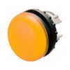 Jelzőlámpa fej kerek sárga lapos 1-lámpa króm műanyag-előlapgyűrű 22mm-átmérő IP67 M22-L-Y EATON - 216774