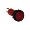 Jelzőlámpa kompakt műa. d10 1x piros 250V AC kerek lapos fényforrással L-10/230 VA Elektronika - 3811