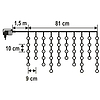 Karácsonyi fény - LED-es jégcsap fényfüggöny - KAF 50C LED/WW