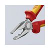 Kombinált fogó 60HRC max.d12/3,4/2,2mm-vágás króm piros-sárga 180mm 1000V szigetelt VDE KNIPEX - 0306180