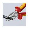 Kombinált fogó 60HRC max.d12/3,4/2,2mm-vágás króm piros-sárga 180mm 1000V szigetelt VDE KNIPEX - 0306180