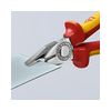 Kombinált fogó 60HRC max.d12/3,4/2,2mm-vágás króm piros-sárga 180mm 1000V szigetelt VDE KNIPEX - 0306180