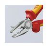 Kombinált fogó 60HRC max.d12/3,4/2,2mm-vágás króm piros-sárga 180mm 1000V szigetelt VDE KNIPEX - 0306180
