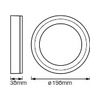 LED fali/mennyezeti lámpatest falonkívüli 16W 220-240V AC 750lm 3000K LED Click White RD LEDVANCE - 4058075260511