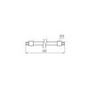 LED fénycső 0,6m cső T8 9W- G13 1350lm 865 220-240V AC 30000h 220° T8 LED GLASSv3 9W-CW KANLUX - 26063