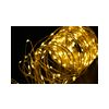 LED karácsonyi füzér 100LED/10m réz 3xAA-elem(nélkül) 10db/m fehér-fényű 3V DC 2500K IP20 Modee - ML-C2012